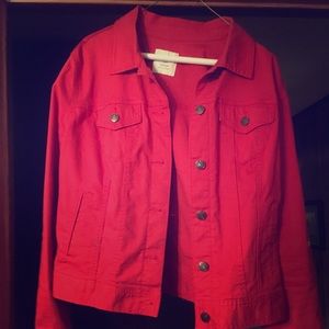 Red Denim Jacket